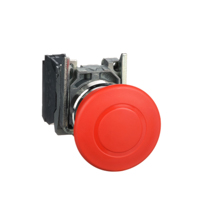 Schneider,  Red Ø40 Emergency stop, switching off Ø22 latching push pull 1NC