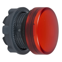 Schneider,  red pilot light head ø22 plain lens for integral led