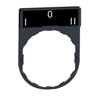 Schneider, legend holder 30 x 40 mm with legend 8 x 27 mm with marking I-O-II