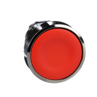 Schneider,  Push button head, metal, flush, red, Ø22, spring return, unmarked