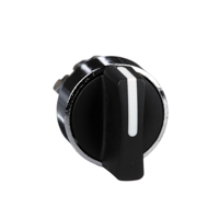 Schneider,  black selector switch head Ø22 2-position stay put
