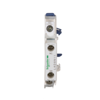 Schneider,  Auxiliary contact block, TeSys D, 1NO + 1NC, side mounting, screw clamp terminals