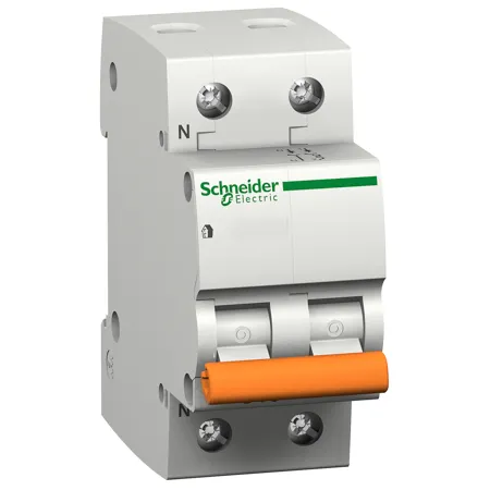 Schneider,  Domae MCB - miniature circuit-breaker - 2P - 10A - C Curve - 6000A