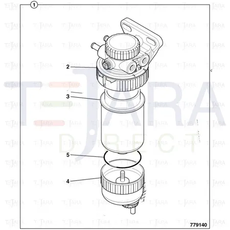 JCB Part No.# 32/925760, SS.P.N320/A7125 ELEMENT FUEL SEDIM - JCB Spare Parts