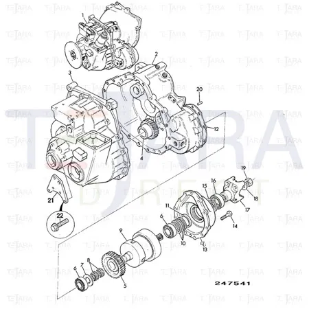 JCB Part No.# 904/07400, OIL SEAL D/HEAD 50 X 80 X - JCB Spare Parts