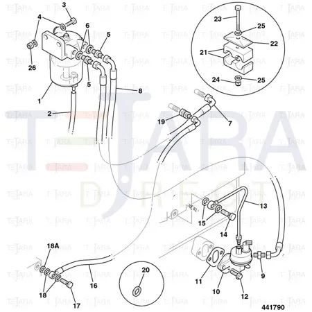 JCB Part No.# 823/00507, WASHER COPPER - JCB Spare Parts