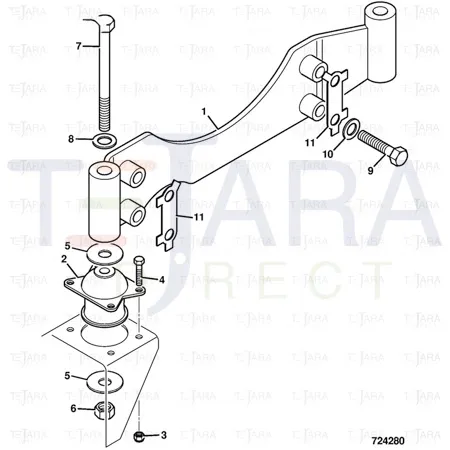 JCB Part No.# 331/39174, RESILIENT MOUNT (60) - JCB Spare Parts