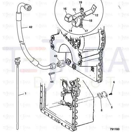 JCB Part No.# 331/51338, 456/446 TRANS DIP STICK - JCB Spare Parts