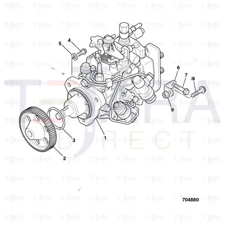 JCB Part No.# 02/203030, HOSE FUEL LEAK-OFF - JCB Spare Parts