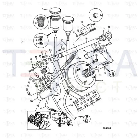 JCB Part No.# 121/34600, CAP RESERVOIR - JCB Spare Parts