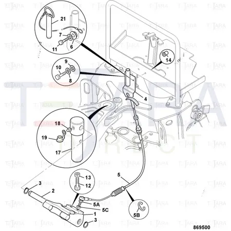 JCB Part No.# 123/07652, JOINT BALL END - JCB Spare Parts