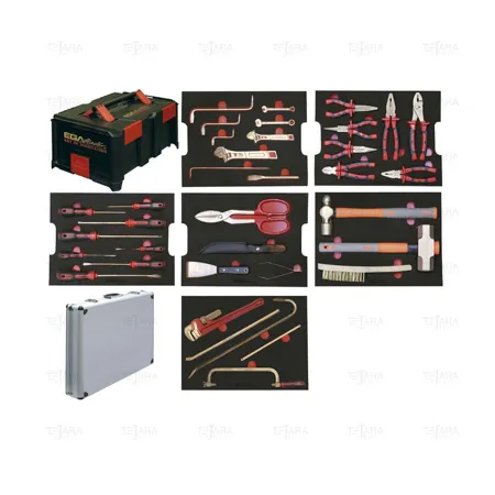 SAFETY SET FOR MINE REMOVAL 36 PCS NON SPARKING Cu-Be WITH CASES AND FOAM TRAYS - EGA Master