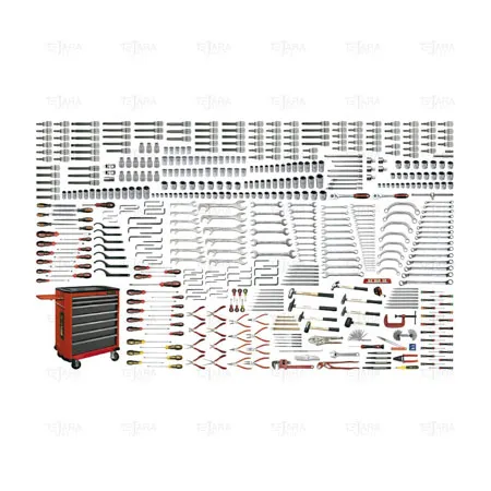 UNIVERSAL SET 505 PCS (INCH) WITH ROLLER CABINET AND FOAM TRAYS - EGA Master