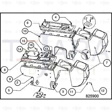 JCB Part No.# 229/01135, RH SWITCH MTG PLATE - JCB Spare Parts