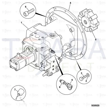 JCB Part No.# 20/925778, Pump main hydrauli - JCB Spare Parts
