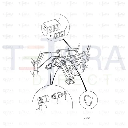 JCB Part No.# 332/D1796, Transducer - JCB Spare Parts