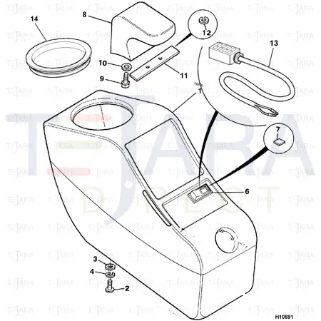 JCB Part No.# 701/11401, SWITCH 1 WAY - JCB Spare Parts