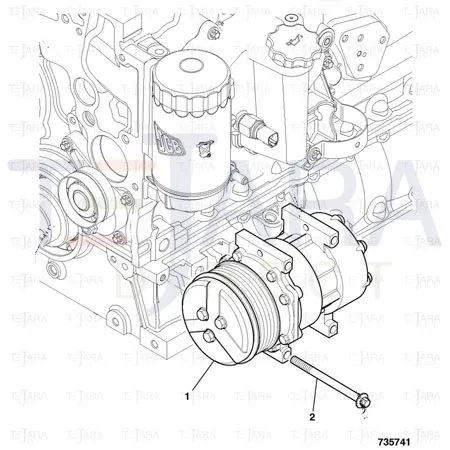 JCB Part No.# 1319/3320Z, BOLT 6 LOBED M8x100 - JCB Spare Parts