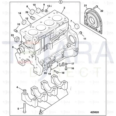 JCB Part No.# 02/202905, Plug - JCB Spare Parts
