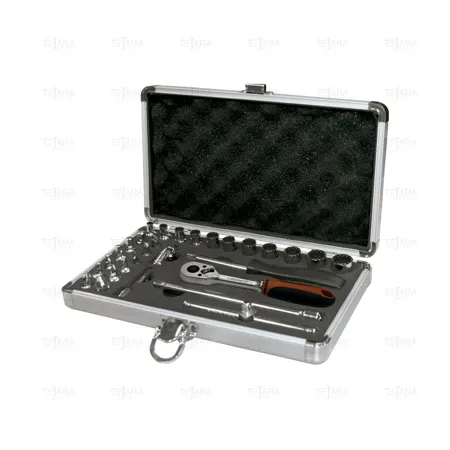 SET OF 29 PCS. SPLINE SOCKETS 1/4" (M5-M18) - EGA Master