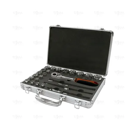 SET OF 25 PCS. SOCKET WRENCHES 1/2" (5/16" - 1.1/4") 12 EDGES - EGA Master