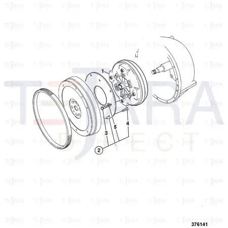 JCB Part No.# 04/600864, DRIVEPLATE KIT - W300 - JCB Spare Parts