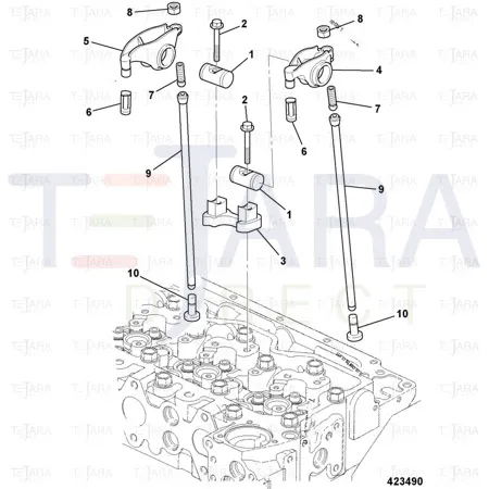 JCB Part No.# 02/910821, NUT, 3/8" -24 UNF HEAVY HEXAGON - JCB Spare Parts