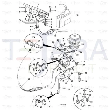 JCB Part No.# 2102/0309, PIN TENSION 3/32X3/4 - JCB Spare Parts