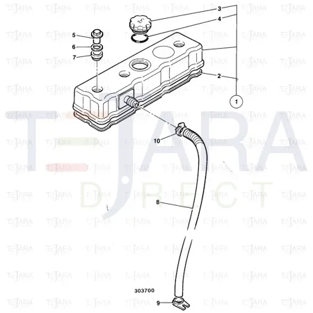 JCB Part No.# 02/202219, NUT NUT - JCB Spare Parts