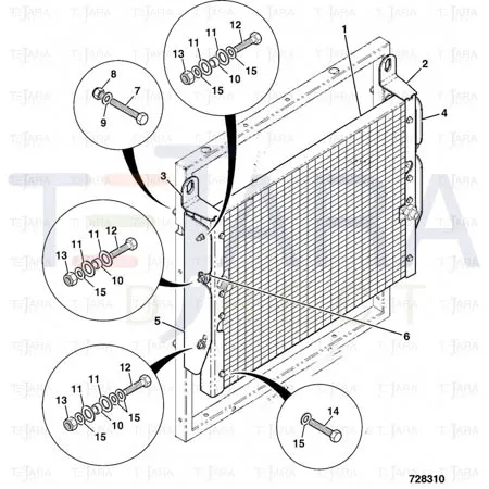 JCB Part No.# 30/925766, CONDENSER aircon - JCB Spare Parts