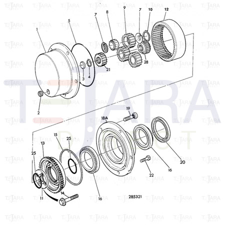 JCB Part No.# 828/00248, O RING 204-200-4490 - JCB Spare Parts
