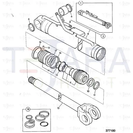 JCB Part No.# 813/00414, GREASE SEAL-DIA.65 - JCB Spare Parts