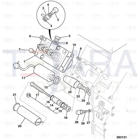 JCB Part No.# 02/634054, SHIM 0.2MM BEADED - JCB Spare Parts