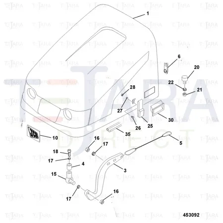 JCB Part No.# 2748/00022, HANDLE - JCB Spare Parts