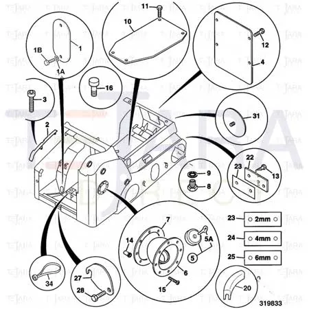 JCB Part No.# 331/55691, COVER PLATE - REAR FLOOR - JCB Spare Parts