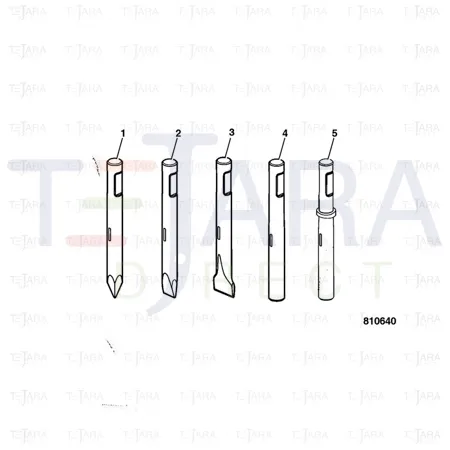 JCB Part No.# 331/52464, SS.P.N400/00406 CHISEL TOOL NARROW - JCB Spare Parts
