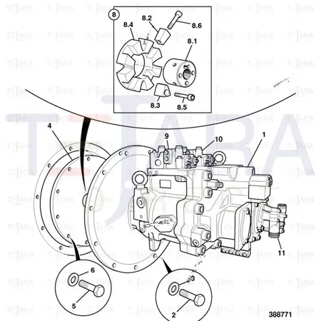 JCB Part No.# 20/950817, Valve proprtional - JCB Spare Parts