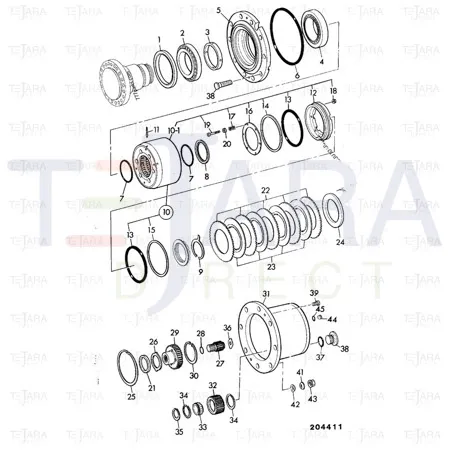JCB Part No.# 10/906905, BEARING ROLLER - JCB Spare Parts