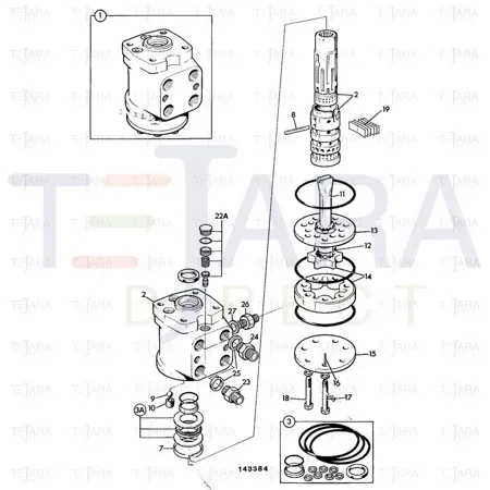 JCB Part No.# 35/404902, Bearing complete - JCB Spare Parts