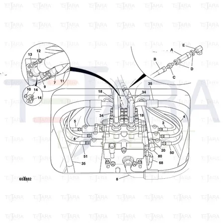 JCB Part No.# 1391/3509D, CAP SCREW M12x35 - JCB Spare Parts