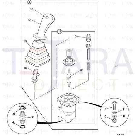 JCB Part No.# 25/207012, BOOT -RUBBER - JCB Spare Parts