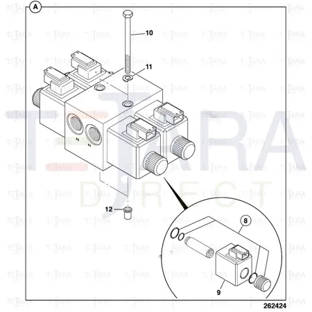 JCB Part No.# 25/222645, COIL -12V - JCB Spare Parts