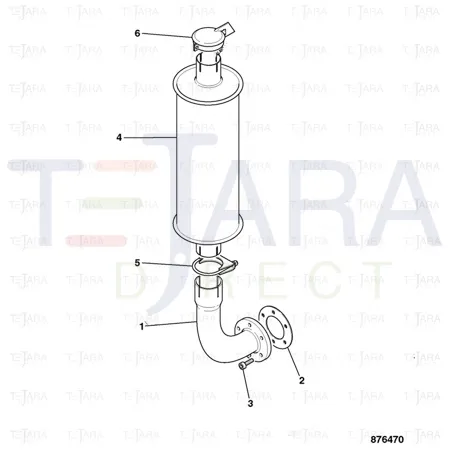 JCB Part No.# 321/10263, Clamp "U" - JCB Spare Parts
