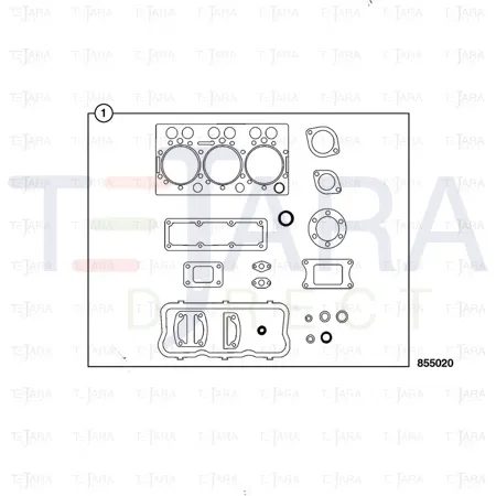JCB Part No.# 02/950490, Kit-gasket - JCB Spare Parts