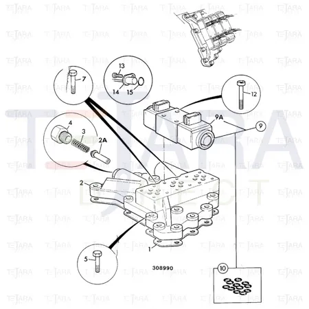 JCB Part No.# 1392/3112Z, CAP SCREW-M5 X 50 - JCB Spare Parts