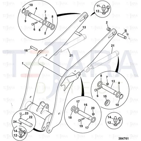 JCB Part No.# 823/10347, SHIM 0.5mm - JCB Spare Parts