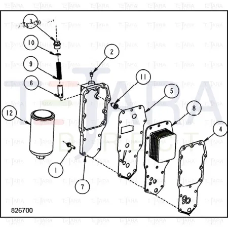 JCB Part No.# 332/Y3321, CORE - JCB Spare Parts