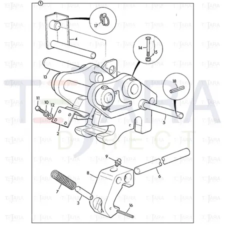 JCB Part No.# 823/10516, WASHER LOCK M8 - JCB Spare Parts