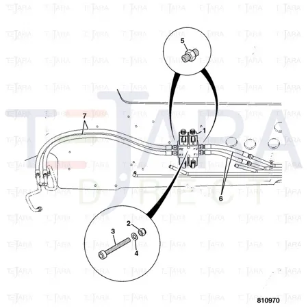 JCB Part No.# 25/222973, SS.P.N333/C6980 VALVE STEER MODE - JCB Spare Parts
