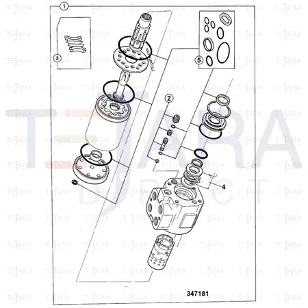 JCB Part No.# 332/D4864, STEER VALVE + SHOCKS (N) - JCB Spare Parts